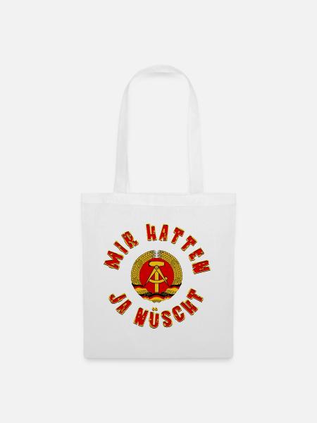 DDR Mir Hatten ja nüscht Hoodie, Shirt Tasse - Stoffbeutel - Weiß