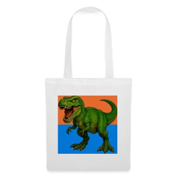 Dinosaurier - Stoffbeutel - Weiß - Vorne