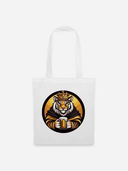Tiger Bier Lustig - Stoffbeutel - Weiß