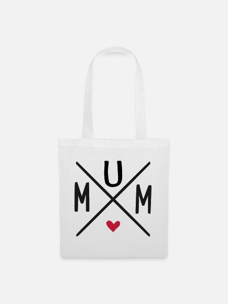 Mum - Stoffbeutel - Weiß