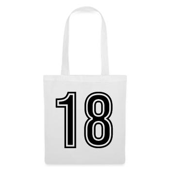 18 Number symbol - Tote Bag - white - Front