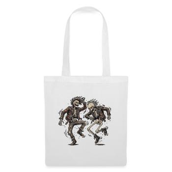 Squelette Metal Headbanger - Sac en tissu - blanc - Devant