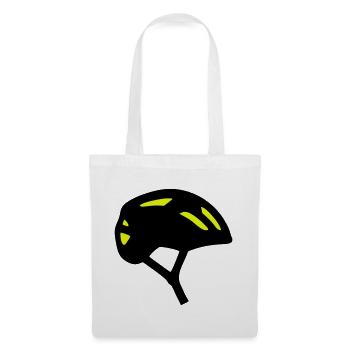 Bicycle Helmet Profile Icon - Tote Bag - white - Front