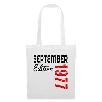 49th Birthday - September 1977 - Tote Bag - white - Front
