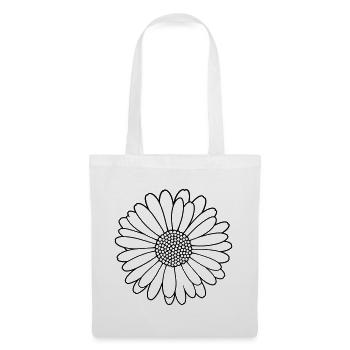 Gänseblümchen – Blüte Frühling Natur - Stoffbeutel - Weiß - Vorne