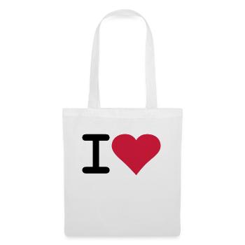 love2 - Stoffbeutel - Weiß - Vorne