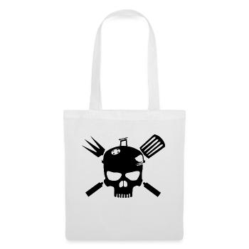 Skull Grill - Stoffbeutel - Weiß - Vorne
