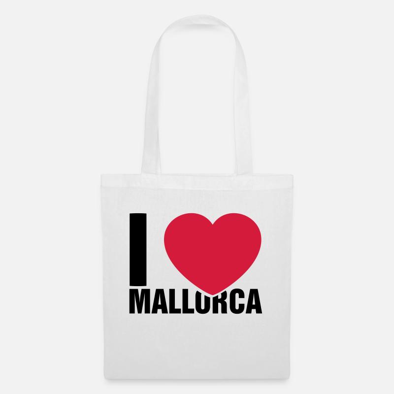 I love Mallorca - Stoffbeutel - Weiß