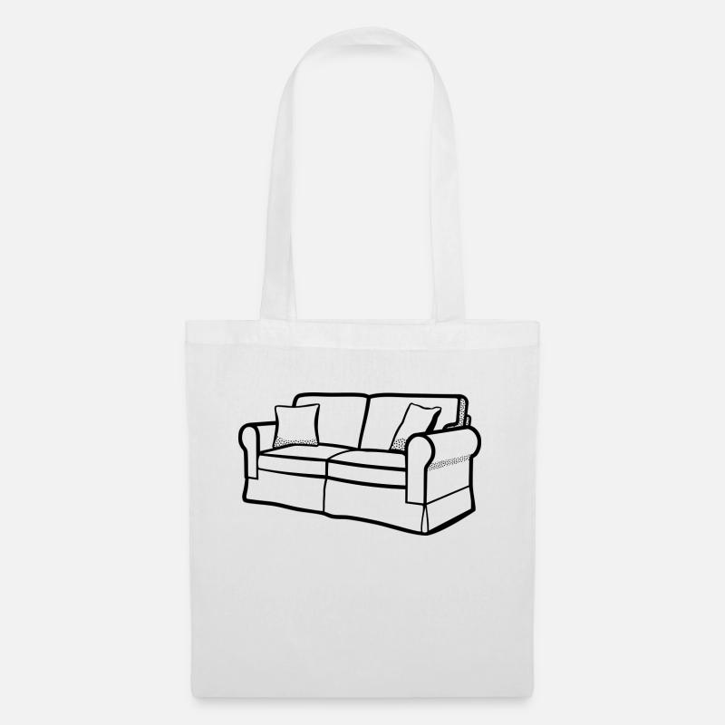 Couch - Stoffbeutel - Weiß