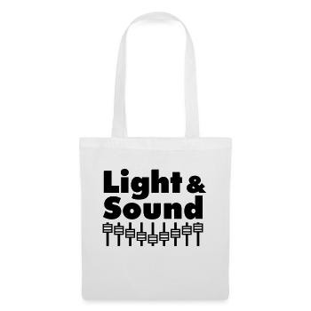 Light & Sound - Stoffbeutel - Weiß - Vorne