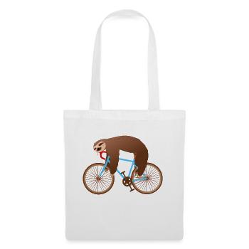 Faultier T-Shirt Geschenk Idee Geburtstag Lustig - Stoffbeutel - Weiß - Vorne