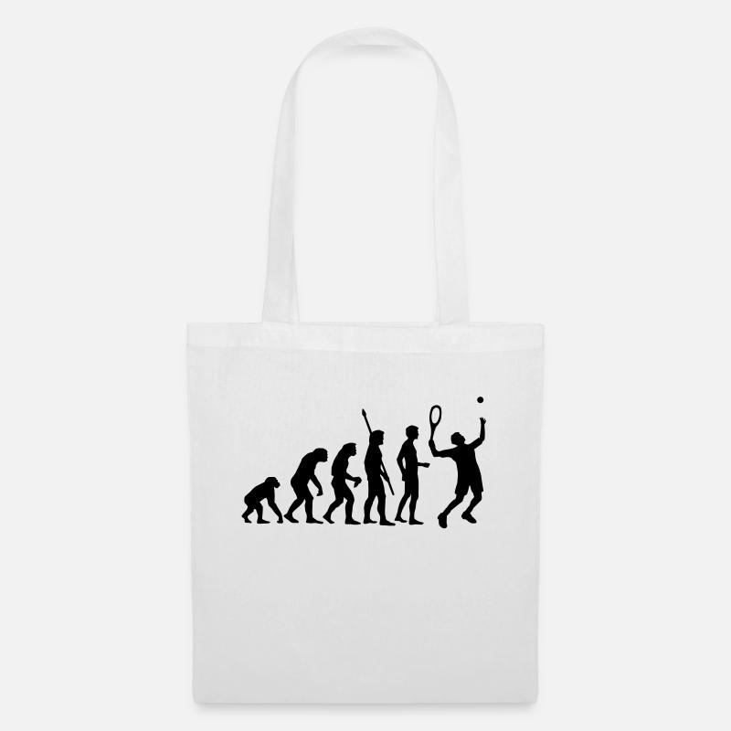 evolution_tennis_b_1c - Stoffbeutel - Weiß