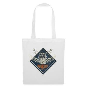 Biker Motorcycle - Tote Bag - white - Front