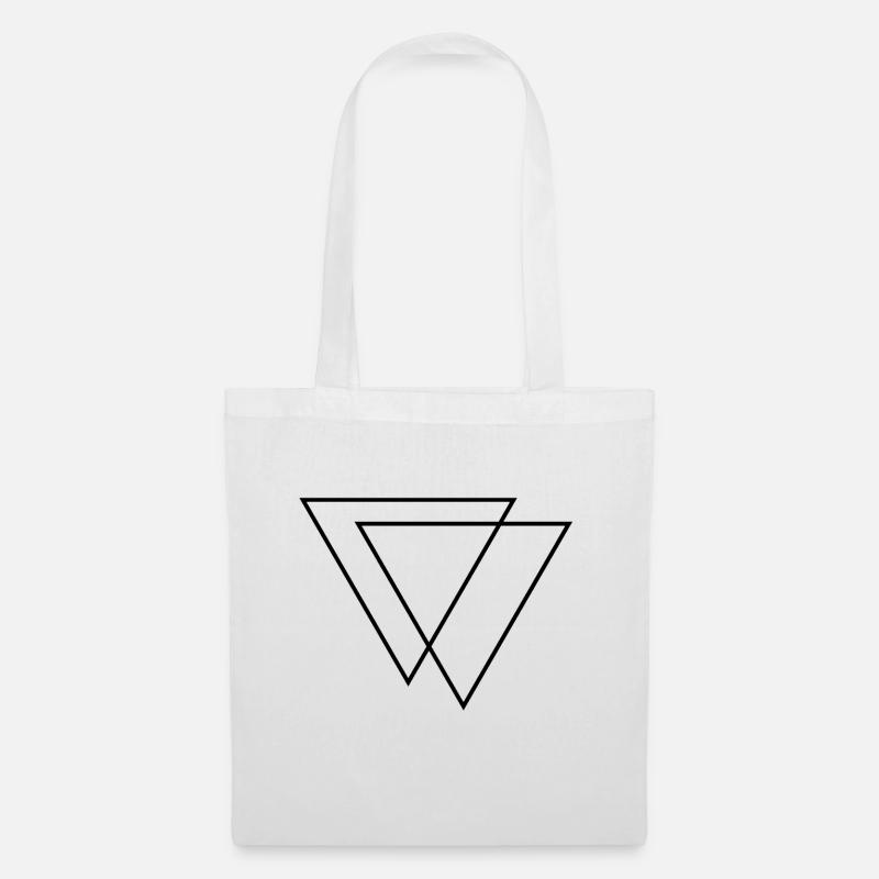 triangles - Tote Bag - white