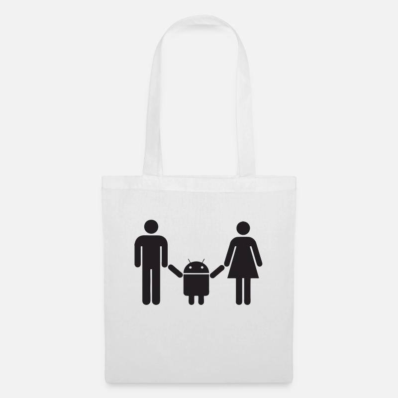 Android Baby - Sac en tissu - blanc