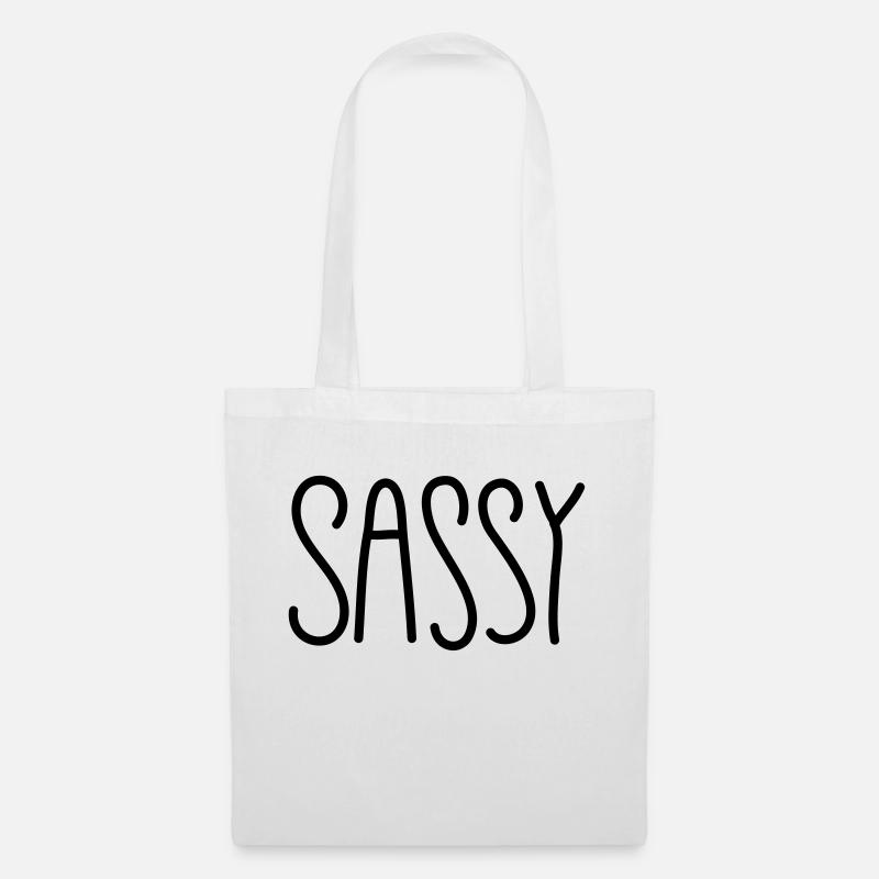 sassy - Stoffbeutel - Weiß