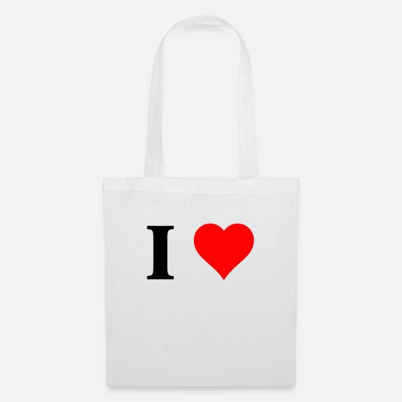 ich love - Stoffbeutel - Weiß