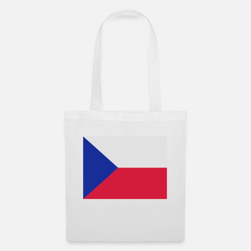 drapeau_republique_tcheque - Tote Bag - white
