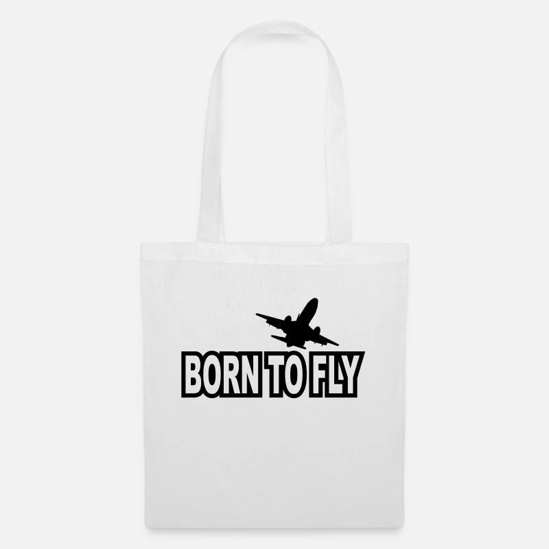 né pour voler - Sac en tissu - blanc