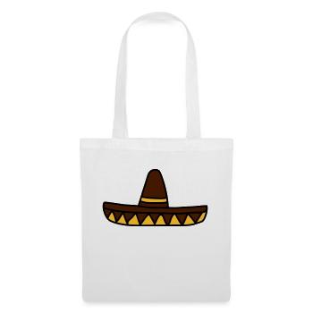 sombrero mexicain drôle amerique du sud sieste espagnole - Sac en tissu - blanc - Devant
