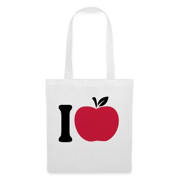 I Love Apple - Sac en tissu - blanc - Devant