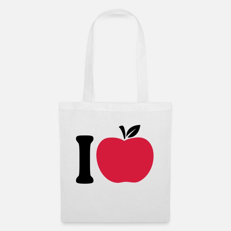 I Love Apple - Stoffbeutel - Weiß