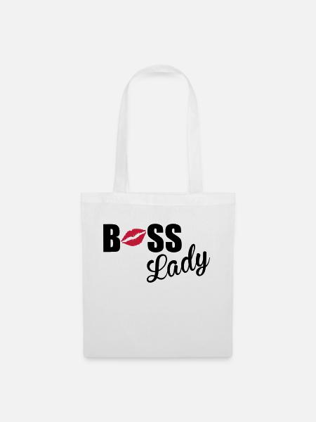 Boss Lady - Stoffbeutel - Weiß