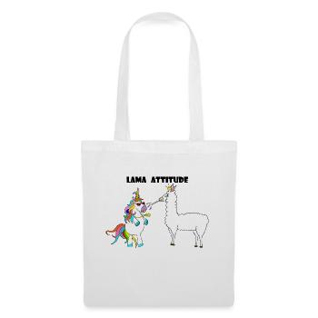 Unicorn and llama - Tote Bag - white - Front