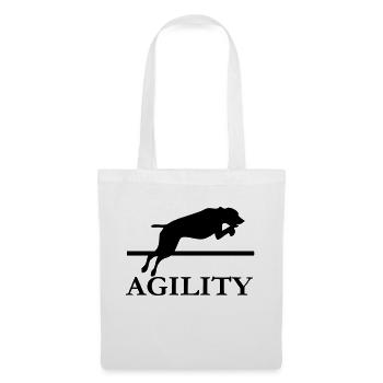 agility dog training canine sport - Tote Bag - white - Front