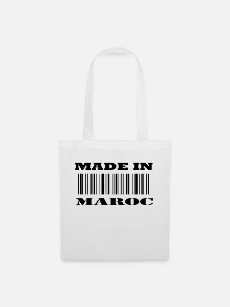 Made in MAROC - Stoffbeutel - Weiß