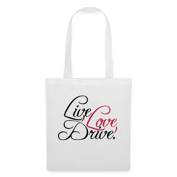 Vivre la conception de l'amour en voiture - Sac en tissu - blanc - Devant