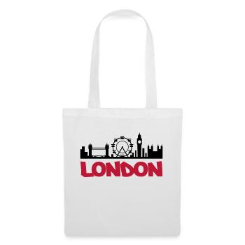 london_skyline - Stoffbeutel - Weiß - Vorne