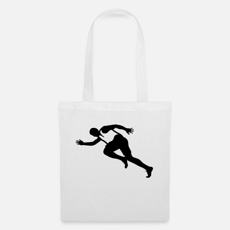running - Tote Bag - white