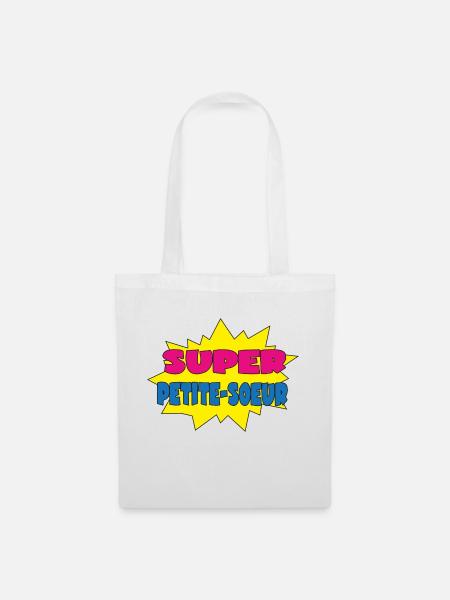 Super petite-soeur - Stoffbeutel - Weiß