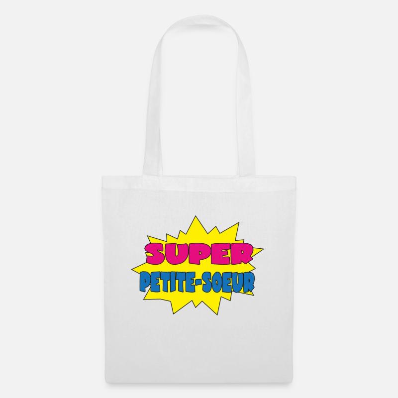 Super petite-soeur - Stoffbeutel - Weiß