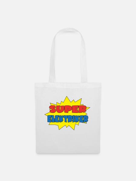 Super elektriker - Tote Bag - white