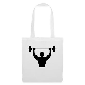 bodybuilder - Stoffbeutel - Weiß - Vorne