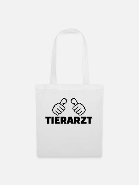 Tierarzt - Stoffbeutel - Weiß
