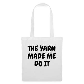 Knitting - Knit - Knitter - Stricken - Tricot - Tote Bag - white - Front