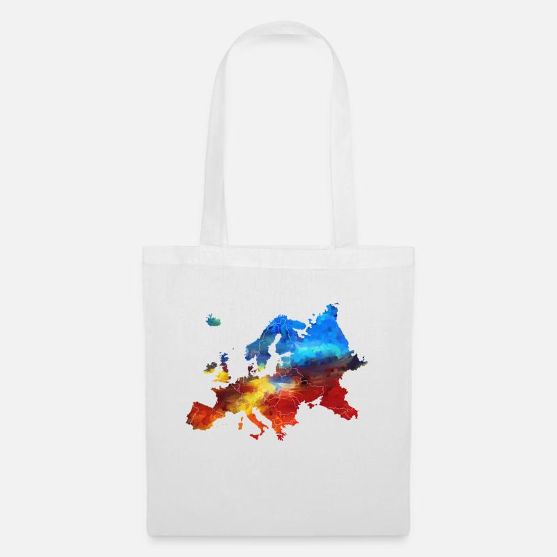 Europa - Stoffbeutel - Weiß