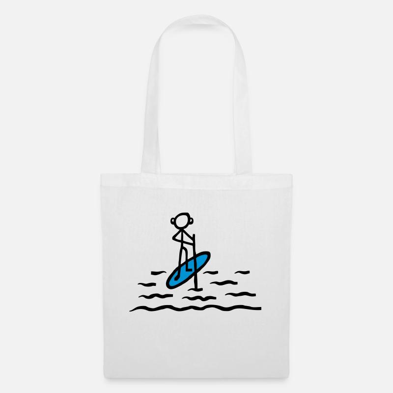 Paddling SUP - V2 - Tote Bag - white