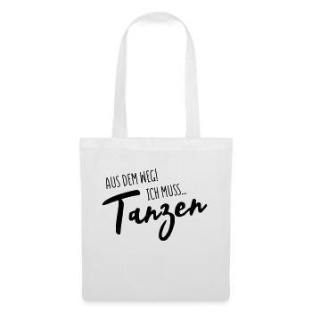 tanzen aus dem weg - Stoffbeutel - Weiß - Vorne