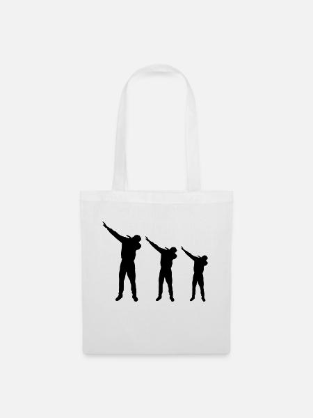 dabbing design - Stoffbeutel - Weiß