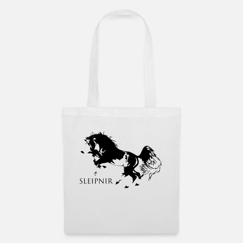 Odin's Pferd Sleipnir - Stoffbeutel - Weiß