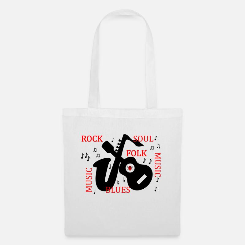 ROCK FOLK - Stoffbeutel - Weiß