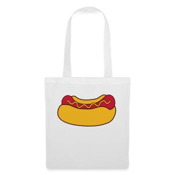 Hot Dog Wurst - Stoffbeutel - Weiß - Vorne