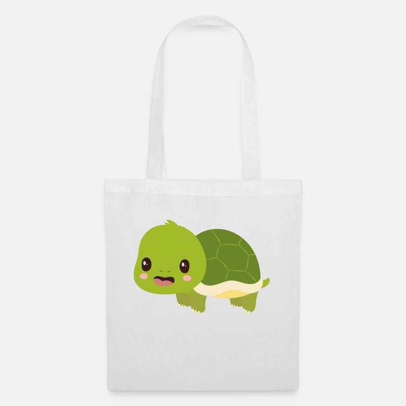 Schildkröte - Stoffbeutel - Weiß