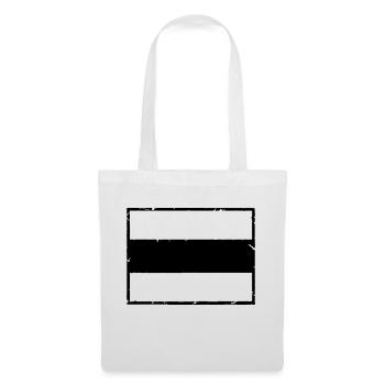 Rahmen Schild Design - Stoffbeutel - Weiß - Vorne