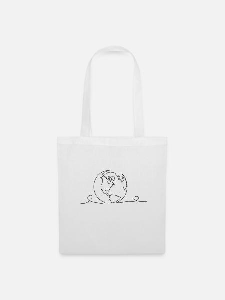 Globe, Terre, Nature, Linéarisation, Protection de l’environnement - Sac en tissu - blanc