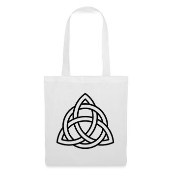 Triquetra | Geschenkidee | Symbol - Stoffbeutel - Weiß - Vorne